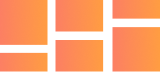 block icon masonry grid